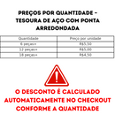 Tesoura De Aço Inox Com Ponta Arredondada Segura Resistente Portátil Multiuso Higiene Tabacaria Acessório Corte Preciso