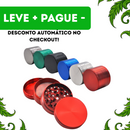 Dichavador De Metal 60mm 4 Partes Preto Sem Logo Com Tela Peneira + Pá Kief Acessório Resistente Tabacaria Headshop