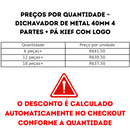 Dichavador De Metal 40mm 4 Partes Com Logo Monkey Kush + Tela Peneira + Pá Kief Compacto Resistente Tabacaria Headshop