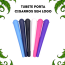 Tubete Porta Cigarros Liso Resistente Portátil Discreto Proteção Armazenamento Tabacaria Headshop