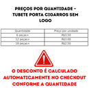 Tubete Porta Cigarros Liso Resistente Portátil Discreto Proteção Armazenamento Tabacaria Headshop