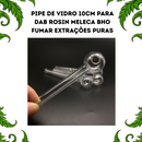 Pipe de Vidro 10cm para Dab Rosin BHO Óleos e Extrações Puras Fumador Headshop