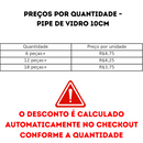 Pipe de Vidro 10cm para Dab Rosin BHO Óleos e Extrações Puras Fumador Headshop