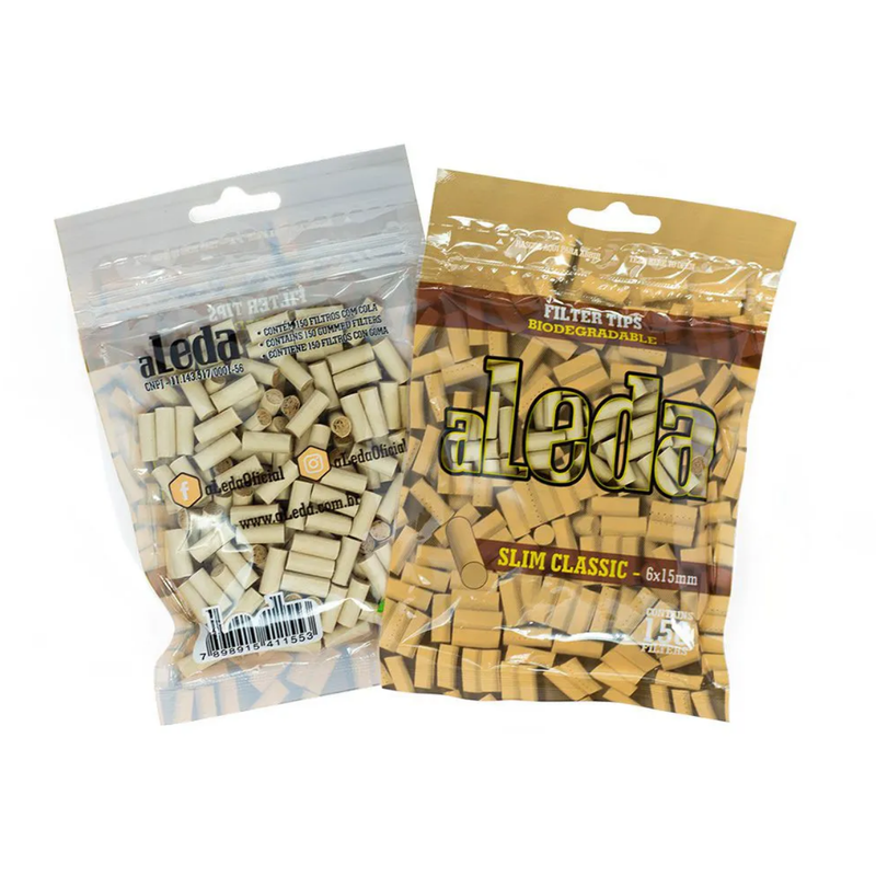 Filtro aLeda Biodegradável Slim Classic 10PC/CX