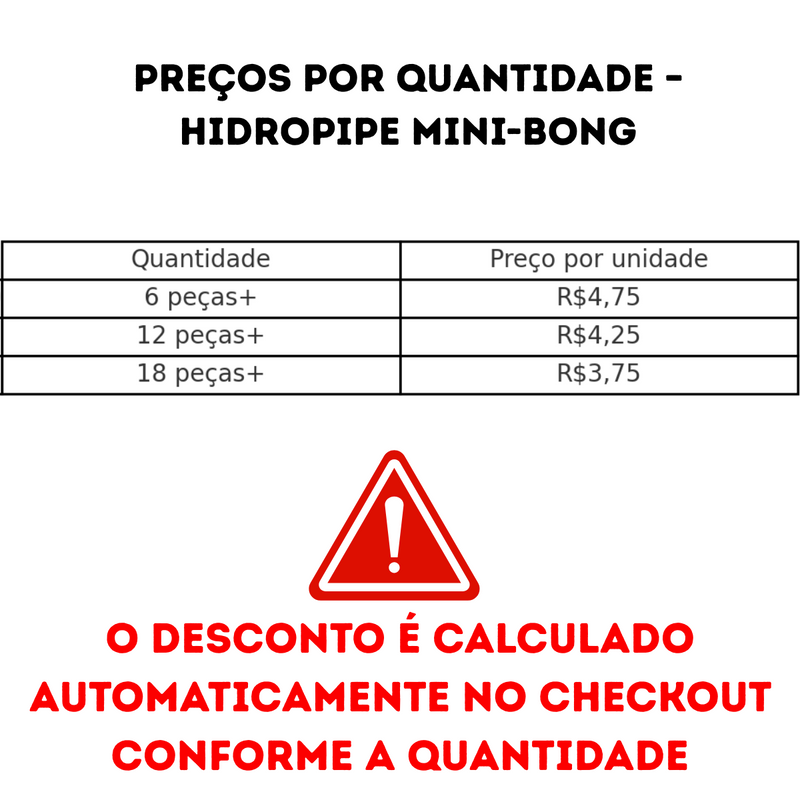 Hidropipe Mini-Bong 9cm Portátil para Cigarros – Filtragem com Água