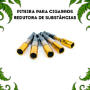 Piteira Para Cigarros Redutora De Substâncias Filtro Reutilizável Portátil Tabacaria Headshop Acessório Fumar