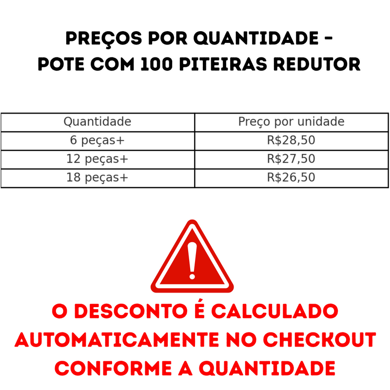 Pote com 100 Piteiras Redutor + Adaptadores para Cigarro Fino 0,6mm