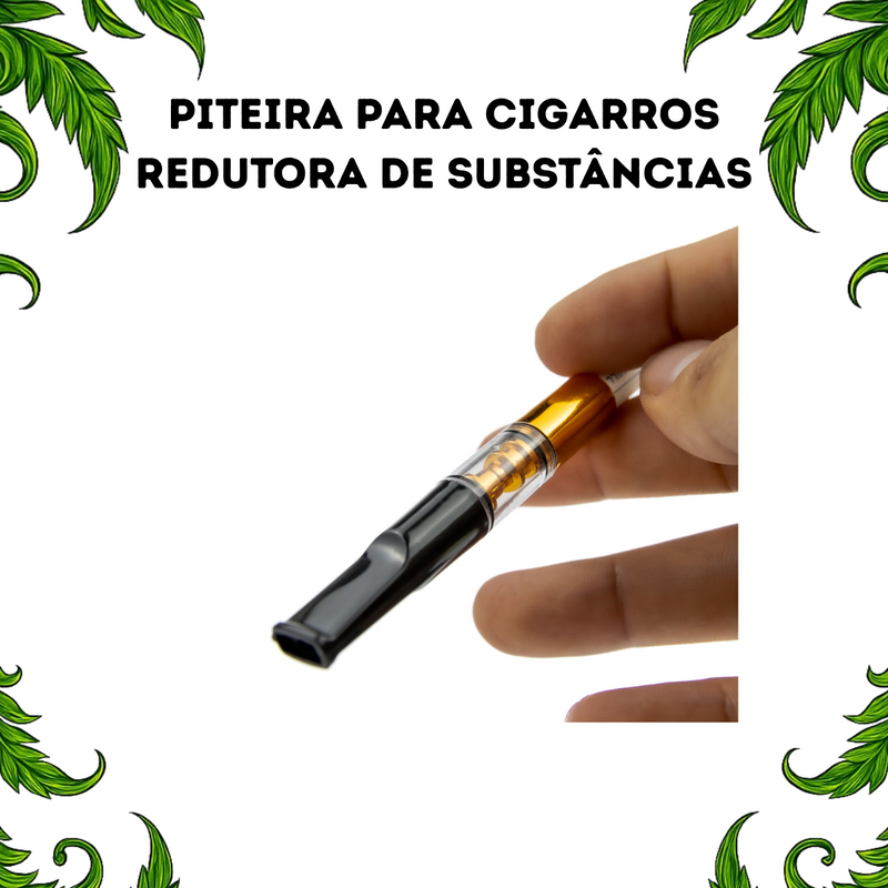 Piteira Para Cigarros Redutora De Substâncias Filtro Reutilizável Portátil Tabacaria Headshop Acessório Fumar