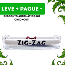 Bolador Automático Zig Zag Transparente Acrílico 110mm Tabacaria Cigarro Seda Fumo