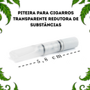 Piteira Para Cigarros Transparente Redutora De Substâncias Filtro Portátil Tabacaria Headshop Fumar Saúde Reutilizável