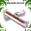 Bolador Automático Zig Zag Transparente Acrílico 110mm Tabacaria Cigarro Seda Fumo