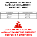 Bandeja De Metal Tabacaria 18x10cm Modelo 420 Verde Resistente Portátil Headshop Acessório Para Fumar Dichavador Seda