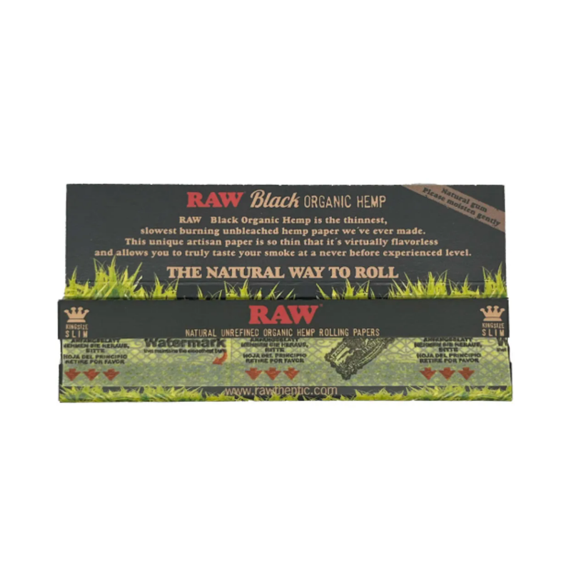 Seda Raw Black Organic Hemp King Size 50PC/CX