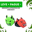 Slick Oil Demon Silicone 5ml Pote Reutilizável Estilizado Resistente Portátil Tabacaria Headshop Armazenamento Óleo Extrato