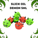 Slick Oil Demon Silicone 5ml Pote Reutilizável Estilizado Resistente Portátil Tabacaria Headshop Armazenamento Óleo Extrato