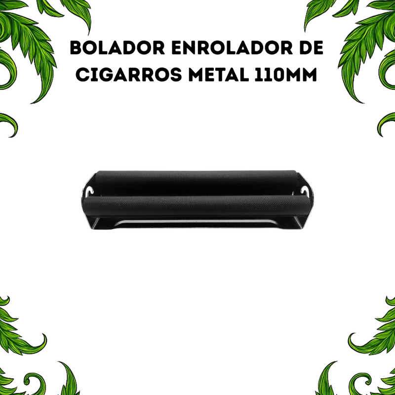 Bolador Enrolador De Cigarros Metal 110mm Automático Resistente Seda Tabacaria Headshop Papel Longo King Size