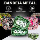 Kit Bandeja Fumo Seda Cuia Slick Piteira De Vidro Dichavador