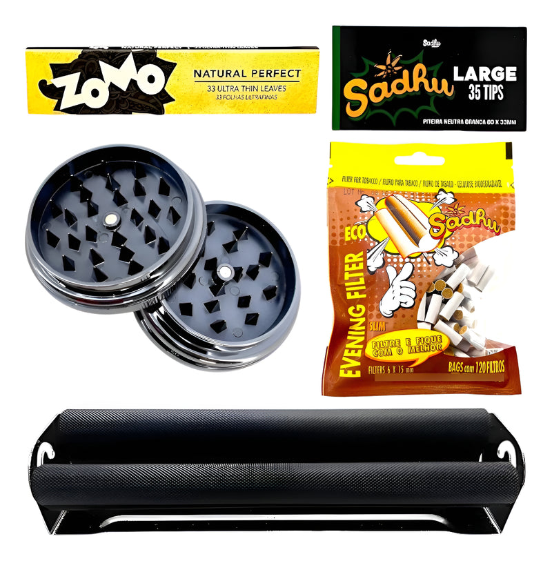 Bolador Automatico Para Fumos + Dichavador + Filtros + Seda