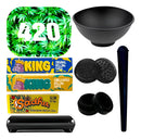 Kit Bolador Dichavador Slick Bandeja Seda Cuia Tubete Mocó