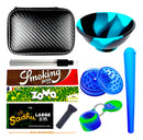 Kit Case Slick Seda Piteira Tesoura Tubete Cuia Dichavador