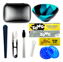 Kit Case Cuia Seda De Vidro Dichavador Tubete Mocó Tesoura