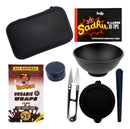 Kit Case Slick Porta Cigarros Seda Cuia Silicone Piteira