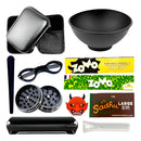 Kit Fumo Case Seda Cuia Piteira De Vidro Bolador Moedor Mocó