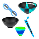 Kit 2 Cuia + Slick De Silicone Tubete Mocó Tesoura Dobravél