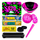 Kit Bolador Dichavador Slick Bandeja Seda Cuia Tubete Mocó