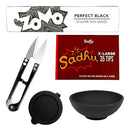 Kit Cuia 50mm + Slick De Silicone 10ml Tesoura Seda Piteira