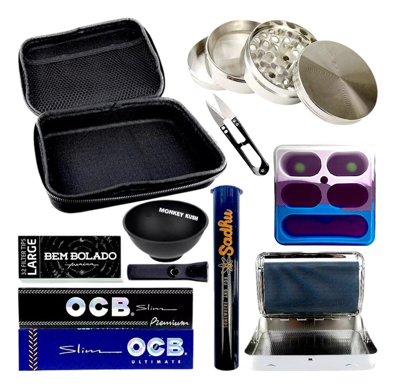Kit Bolsa Dichavador Seda Cuia Slick Bolador Aumotático Mocó