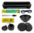 Kit Fumo Bolador Dichavador Slick Seda De Vidro Tesoura