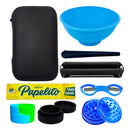 Kit Case Fumo Slicks Cuia Bolador Tesoura Seda E Dichavador