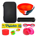 Kit Case Fumo Slicks Cuia Bolador Tesoura Seda E Dichavador