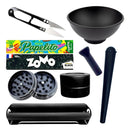 Kit Bolador Fumo Dichavador Slick Cuia Porta Cigarros Tubete
