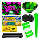 Kit Bolador Dichavador Slick Bandeja Seda Cuia Tubete Mocó