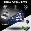 Kit Fumo Seda Dichavador Tubete Piteira De Vidro Slick Cuia