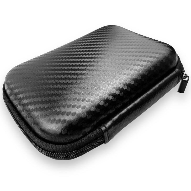 Case Estojo Bag Carbono Couro Sintético Guardar Acessórios