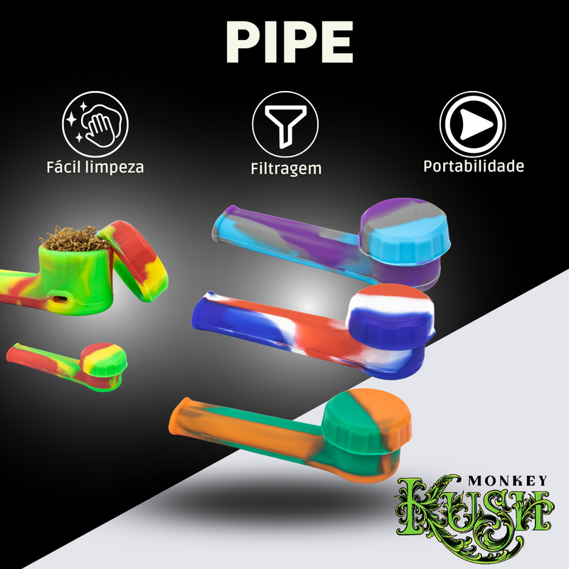 Kit Fumo Dichavador Cachimbo Seda Cuia Tubete Tesoura Slick