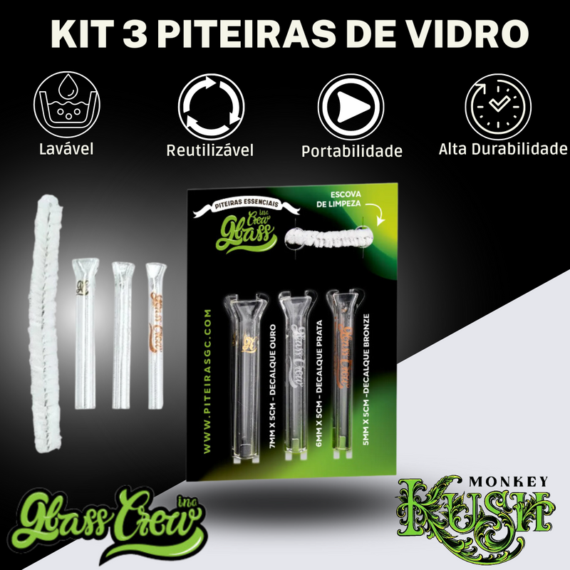 Kit Fumo Case Slick Bolador Piteira De Vidro Seda Cuia Pilão