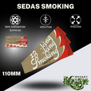 Kit Fumo Seda Dichavador Tubete Piteira De Vidro Slick Cuia