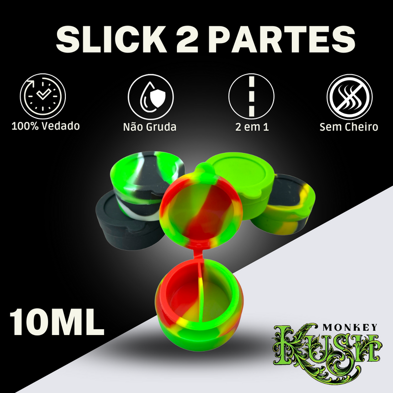 Kit Fumo Cuia Slick De Silicone Seda Tubete Piteira Tesoura