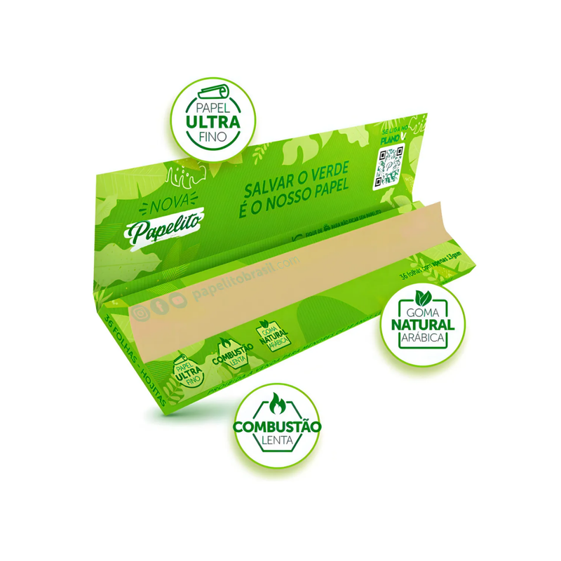 Seda Papelito King Size Hemp (33 folhas) – Unidade