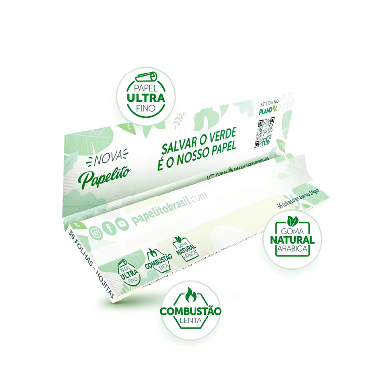 Seda Papelito King Size Slim (33 folhas) – Unidade