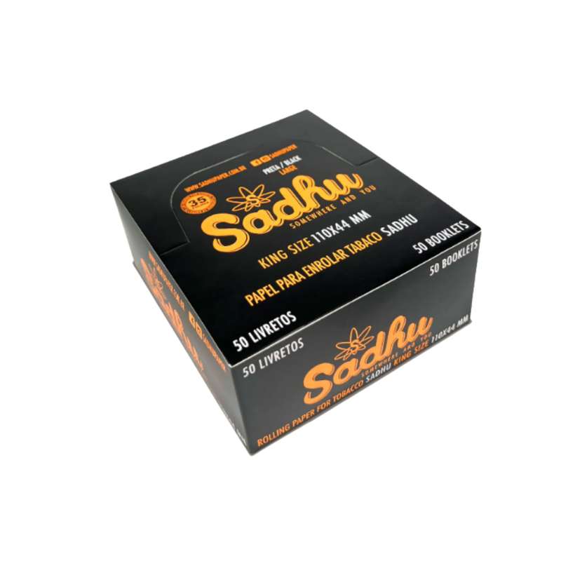 Seda Sadhu Black King Size 50PC/CX