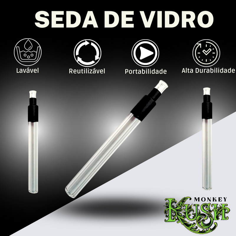 Kit Fumo Bolador Dichavador Slick Seda De Vidro Tesoura