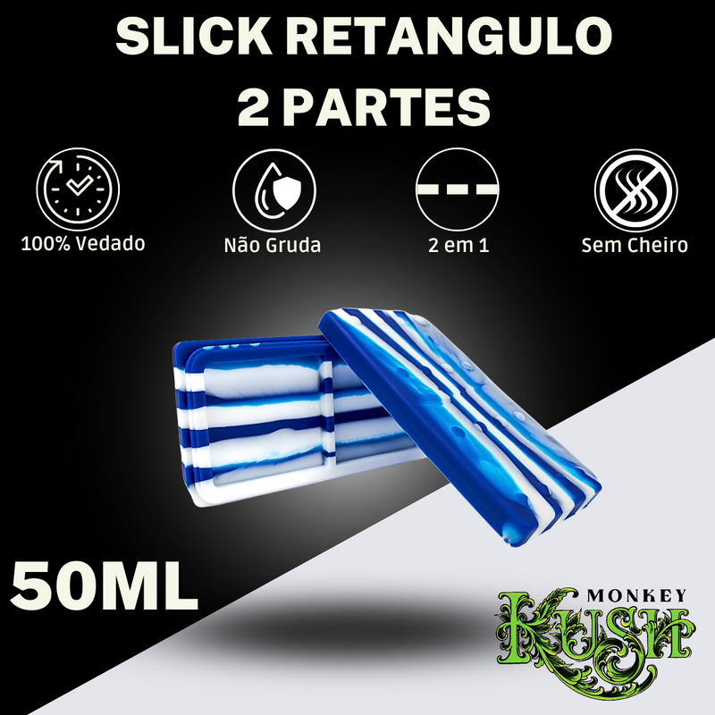 Kit Fumo Case Slick De Silicone Seda Raw Cuia Porta Cigarros