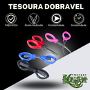 Kit Bolador Seda Tesoura Dobrável Slick Cuia Porta Cigarros