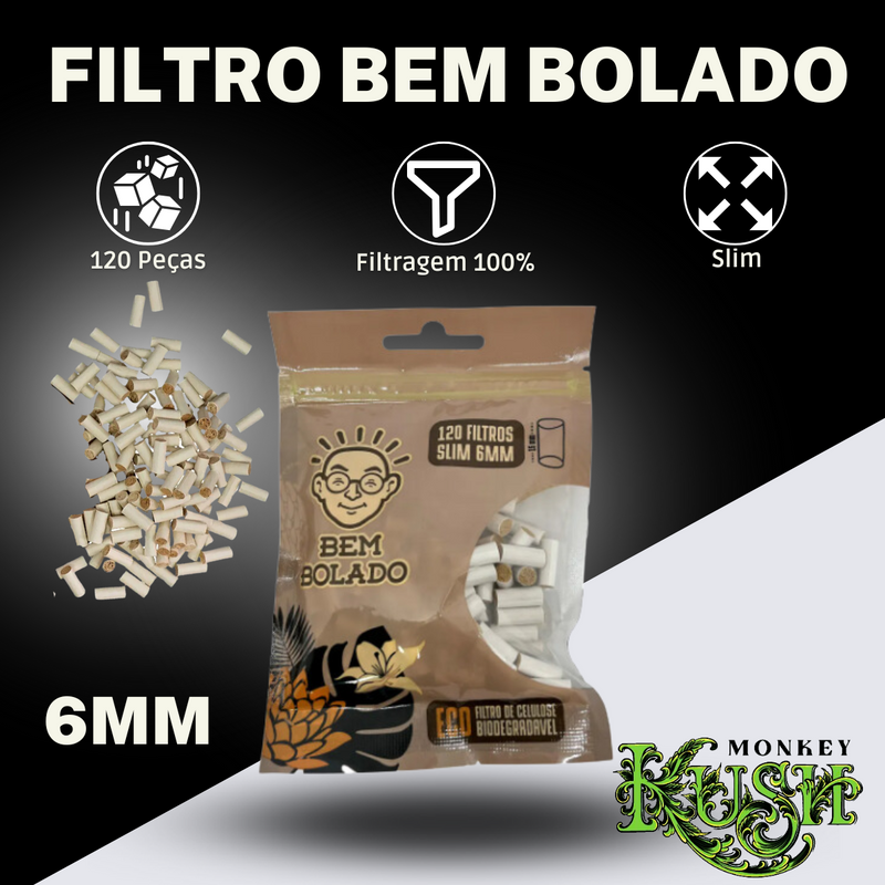 Kit Fumo Seda Filtro Slick Cuia Porta Cigarro Bolador