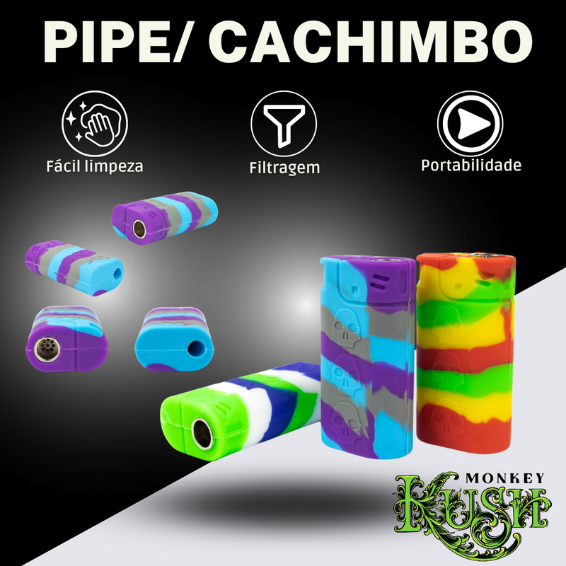 Kit Fumo Seda Piteira Cuia Dichavador + Brinde Cachimbo
